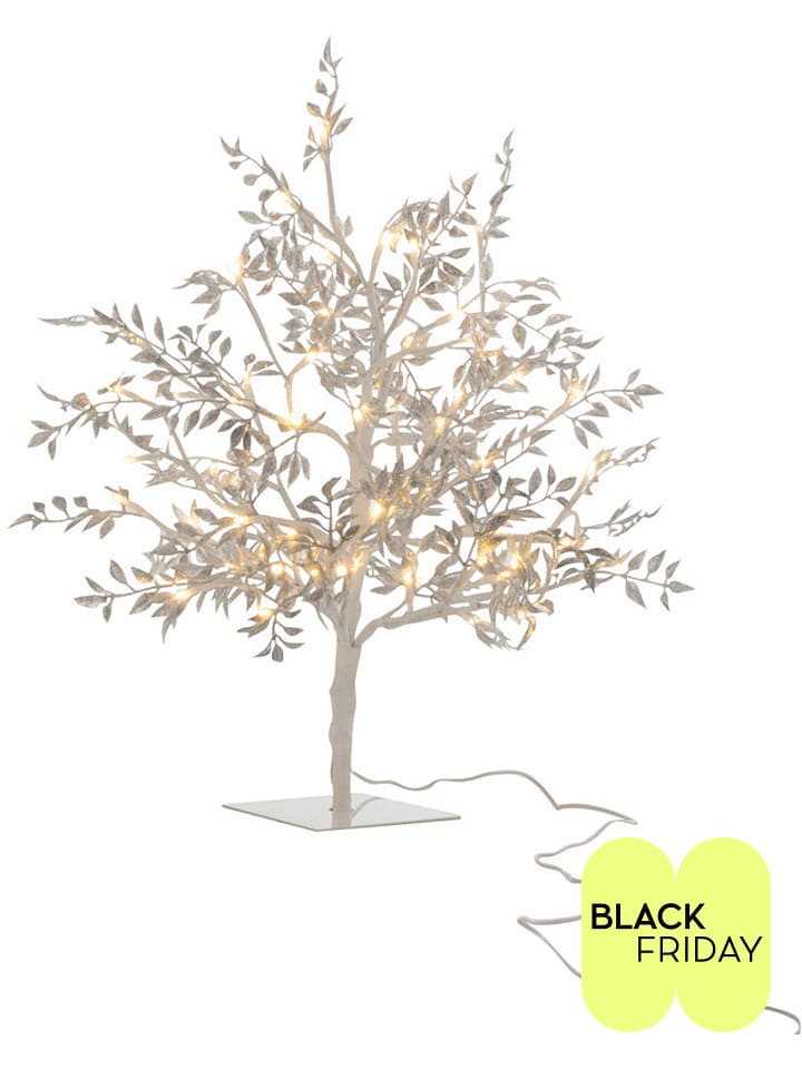 J Line LED-Dekoobjekt in Silber - (B)25 x (H)56 x (T)25 cm - onesize