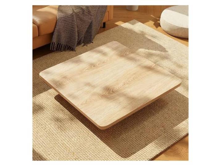ZCXMNL Quadratische Tischplatte Aus Holz, DIY-Ersatzabdeckung for Die Küchenrenovierung, Hitze- Und Kratzfest for Restaurants/Cafés/Bürotische(A,80x80cm)