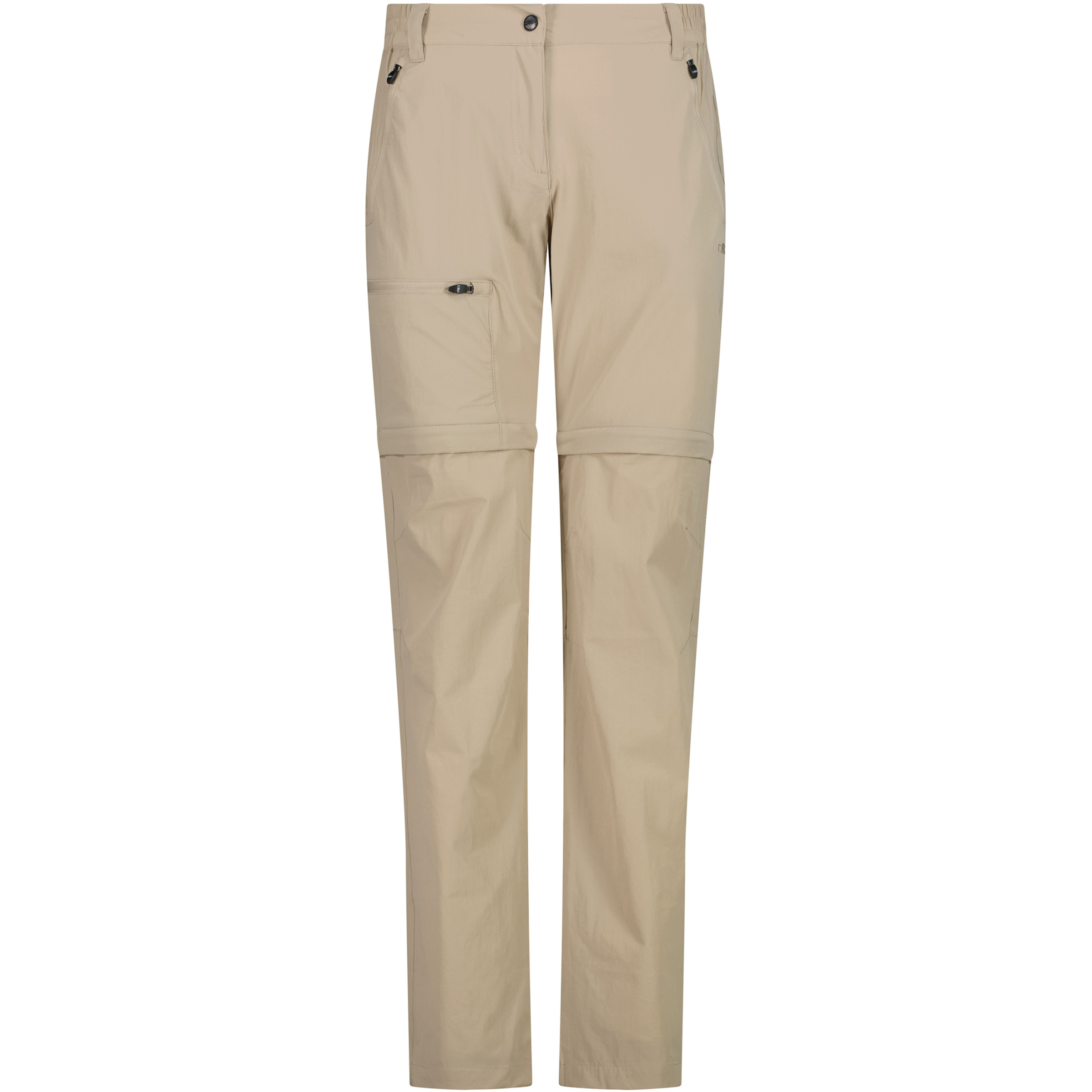 CMP Zip Off Hose Damen Zip-Hosen beige Größe XXL Trekking Elastisch