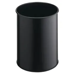 Durable 330101 Abfallbehälter Rund Polyester, Stahl Schwarz
