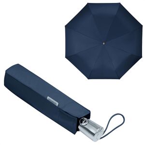 Samsonite Regenschirm Rain Pro Auto, blau, sturmfest, Auf-Zu-Automatik, Ø 98 cm, 28,5 cm, Taschenschirm