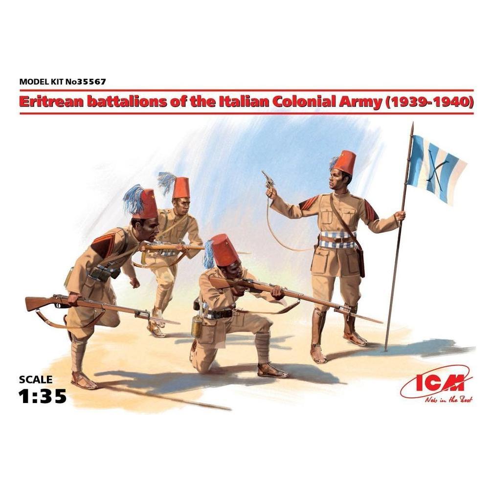 ICM Eritrean battalions of the Italian Army (1939-1940) 4 figures (35567)