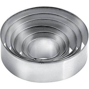 Tescoma Ausstechformen DELICIA, Set, Ringe, aus Metall, verschiedene Größen, 6-teilig