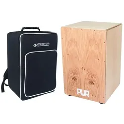 PUR PC1099 Vision One Aste Eiche Cajon mit Tasche (Cajon), Perkussion, Braun