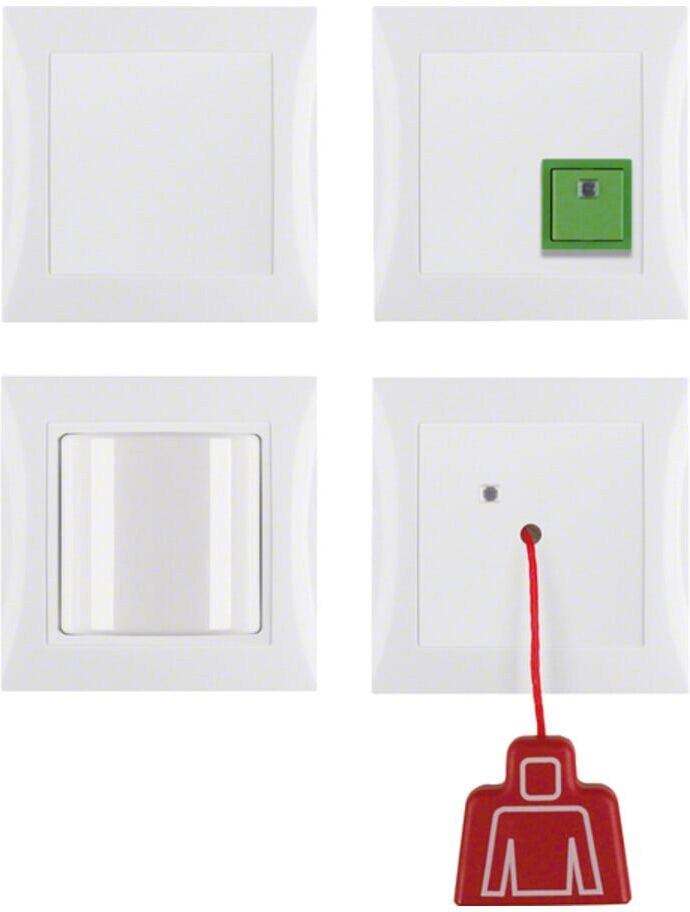 Berker Notruf-Set kompl. pws/gl S.1/B.3/B.7 Glas 52008989)