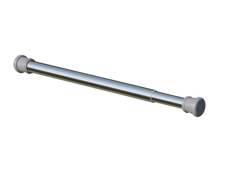 Klemmstange INDEKO, grau (aluminiumfarben), Ø:22mm, Gardinenstangen, Klemmstange