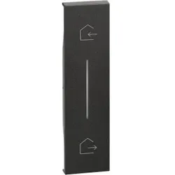 Legrand KG40 LivingNow 1-modulige Taste für Master-Switch ”Kommen/Gehen” in der Farbe Black