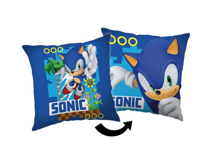 Sonic sierkussen blauw - 40 x 40 cm