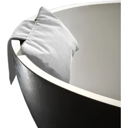 Loft Badewannenkissen 21 x 32 cm weiß mit Saugnapf