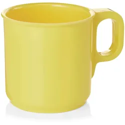24x Becher 250 ml Melamin gelb Kaffetasse bruchfest