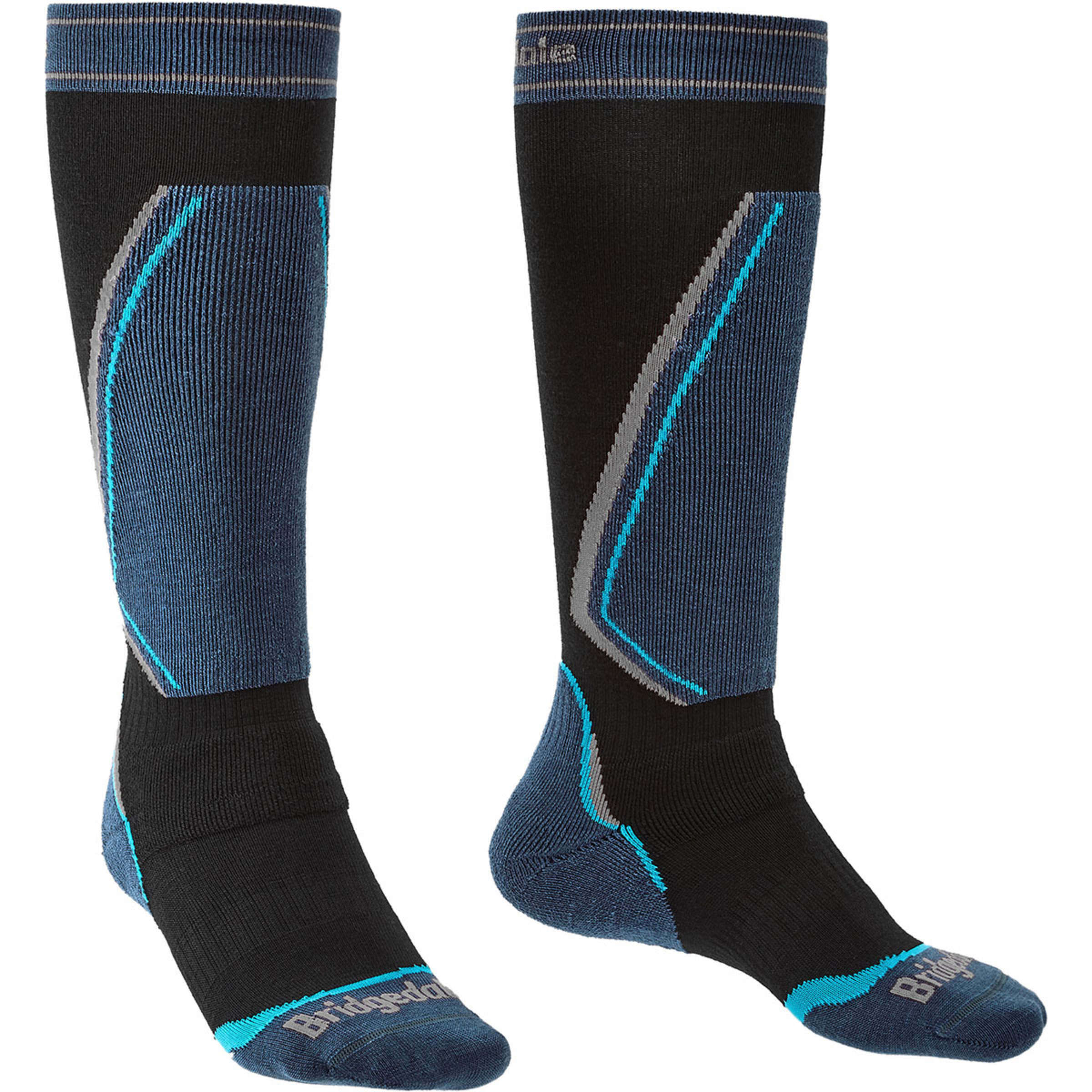 Bridgedale Retro Fit Skisocken Skisocken schwarz Größe 40 Trekking Atmungsaktiv Merinowolle
