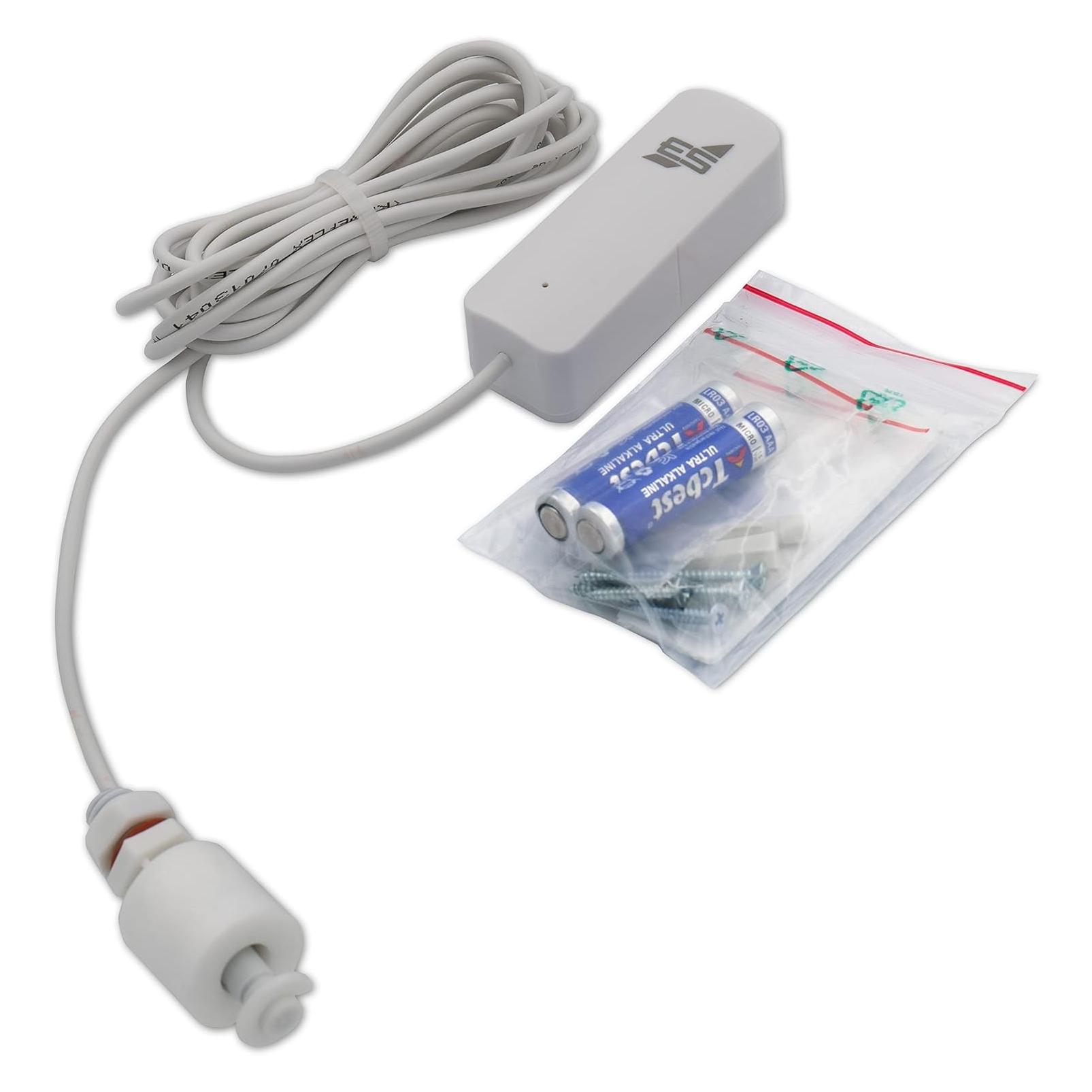 Schabus 200150 Wassermelder mit App-Steuerung, mit Schwimmerschalter batteriebetrieben (200150)