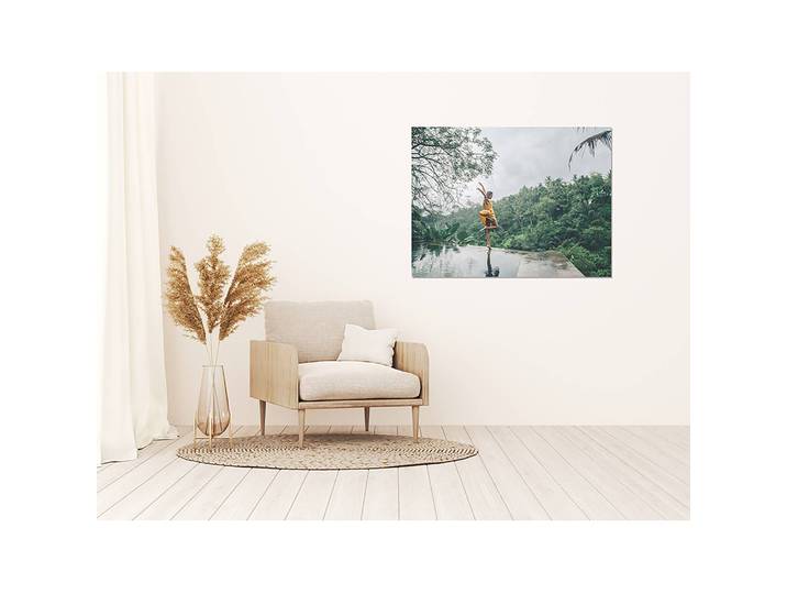 Tableau déco Happy woman Alu-Dibond Multicolore 80 x 60cm