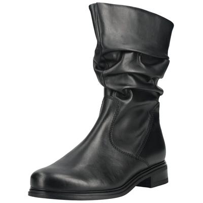 Stiefel GABOR "Gabor Stiefel Leder", Damen, Gr. 44, schwarz, Leder, Schuhe Stiefel