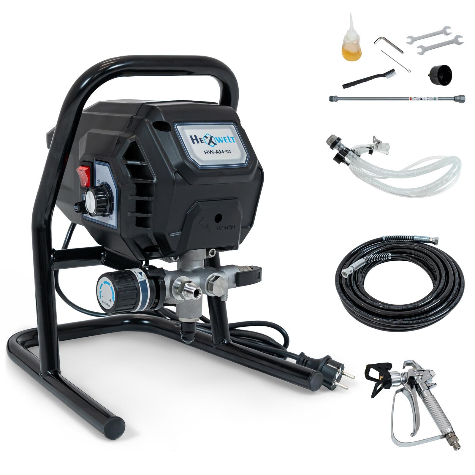 THUNDER Airless spuitapparaat HEXWELT HW-AM-460, 700 Watt, 200 bar, 1,2 liter/minuut