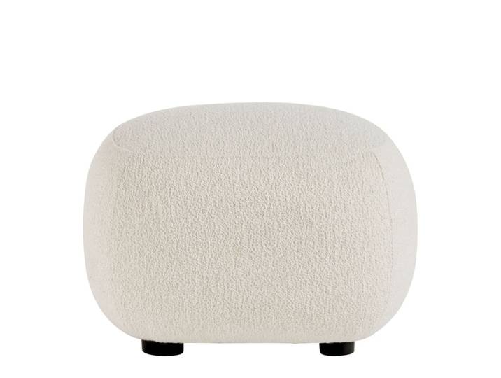 Pouf en bouclette - crème