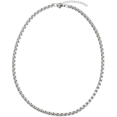 Collierkettchen FIRETTI "Schmuck Geschenk Edelstahl Venezianerkettengl. 5,0 mm breit", silber (silberfarben), Halsketten, Damen, Edelstahl, L: 50 B: 5mm, Made in Germany, B:5mm