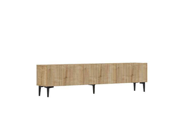 Habitat Garten Tv-Möbel oscar hellbraun, Hellbraun, Holz, 180x45x31.4 cm, Wohnzimmer, TV Möbel, Lowboards, Lowboards stehend
