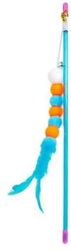 Uplift Treasures Interactive Caterpillar Cat Teaser Wand With Elastic Rope c