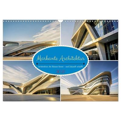 Markante Architektur (Wandkalender 2027 DIN A3 quer), CALVENDO Monatskalender