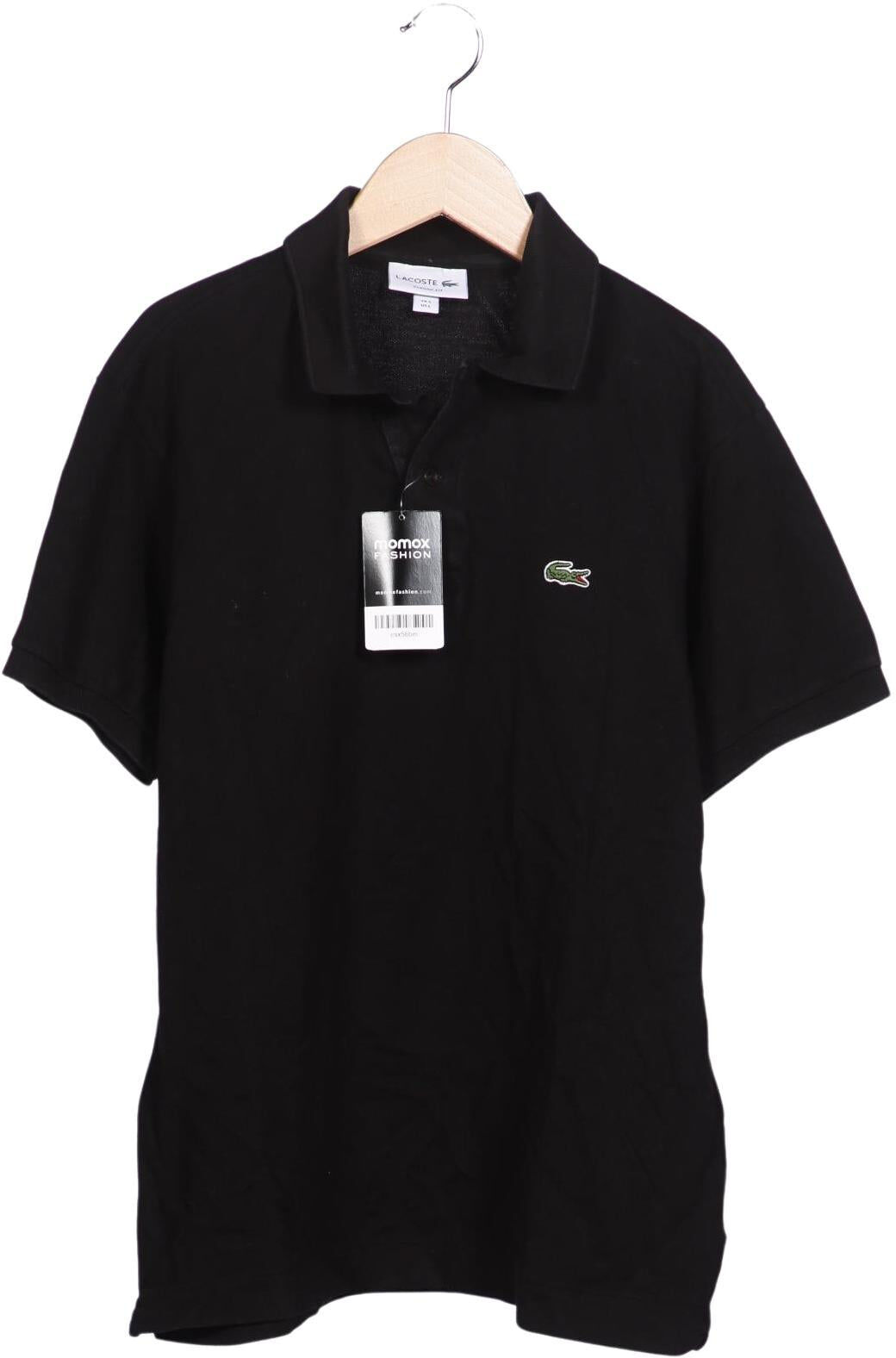 Lacoste Herren Poloshirt, Schwarz, Gr. L (Lacoste 5), Baumwolle - Second Hand