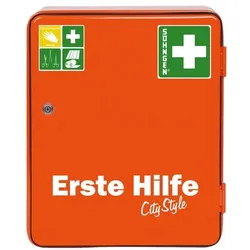 ALUDERM Verbandschrank »HEIDELBERG« City Style mit Füllung - nach überarbeiteter DIN 131, 30.2x36.2x14 cm