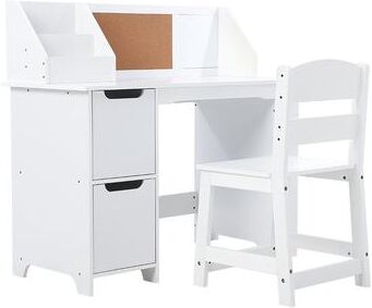 Garvee Complete Study Set, Desk, Chair, Bookshelf, Bulletin Board, and Cabinets