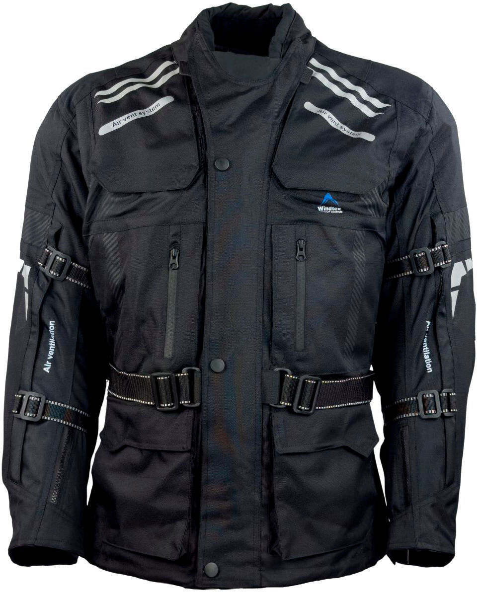 Motorradjacke ROLEFF "Kodra RO" Gr. S, schwarz (schwarz, ro 774), Jacken, S, Obermaterial: 100% Polyester. Innenfutter: 100% Polyester, Motorradjacke, Mit Sicherheitsstreifen