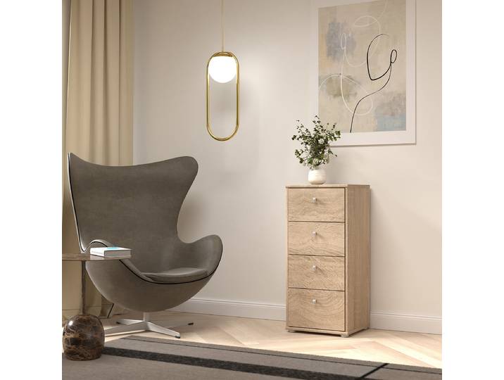Container 39cm Beige/Eiche Sonoma Dekor