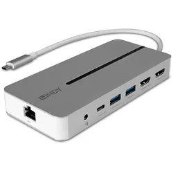 LINDY DST-Mx Duo, USB C Laptop/MacBook Mini Dockingstation
