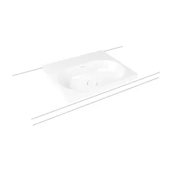 Kaldewei Aufsatzwaschtisch CENTRO (RANDHÖHE 40MM) Modell 3055, 600x500 mm, pergamon, 902806033231 902806033231