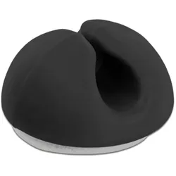 DELOCK Kabelhalter Mini selbstklebend Set 10 Stück schwarz