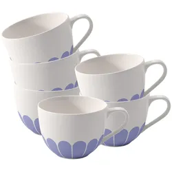 Villeroy & Boch Fleur Couleur Kaffeetasse 160 ml 6er Set - Bleu