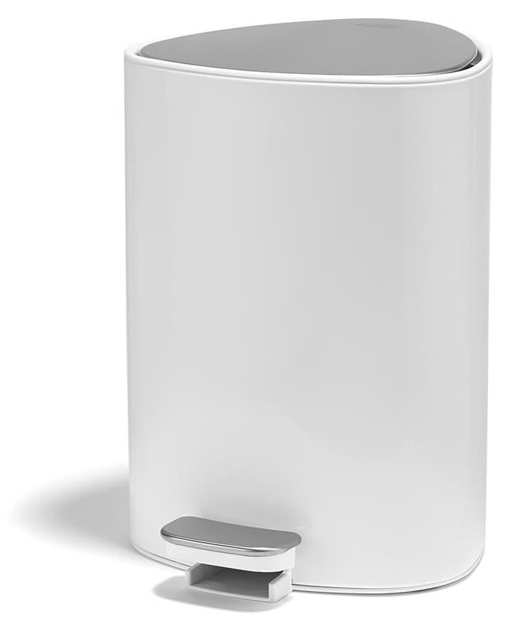 Joseph Joseph EasyStore 5 liter pedaalemmer, roestvrijstalen afvalbak met ruimte voor afvalzakken