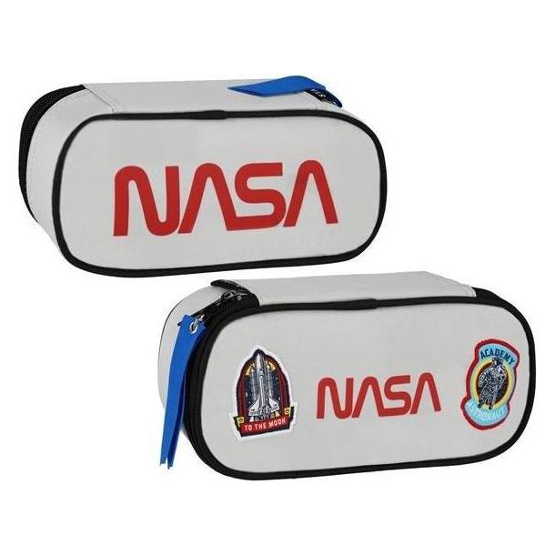 Starpak Federmäppchen, ovale Tasche mit 1 Reissverschluss, NASA-Grau (47607453)