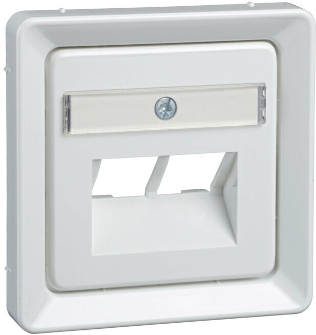 Elso Plaque centrale rw UAE 2xRJ45, Rutenbeck 206534 (206534)
