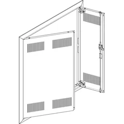 ABN GBRU36TL Blendrahmen + Tür mit Lüftungsschlitz 3x6 für UP-Feldverteiler, 3x6-reihig