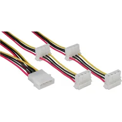 INLINE Strom Y-Kabel intern, 1x 13,34cm (5,25") an 4x 13,34cm (5,25"), 0,45m+0,55m