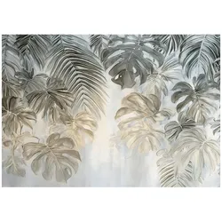FOTOTAPETE Blätter Dschungel Grün 300x210 cm