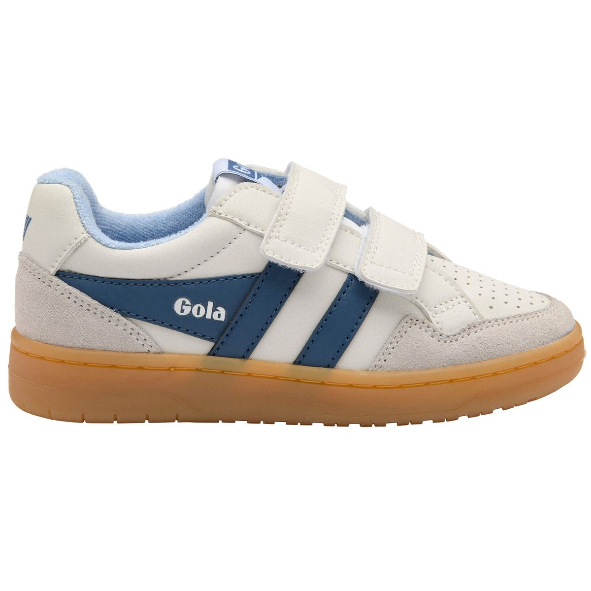 Gola Eagle Strap Sneaker Kids off white/moonlight/air/gum (HE) 28 CKA530-HE-28-offwhitemoonlightairgum