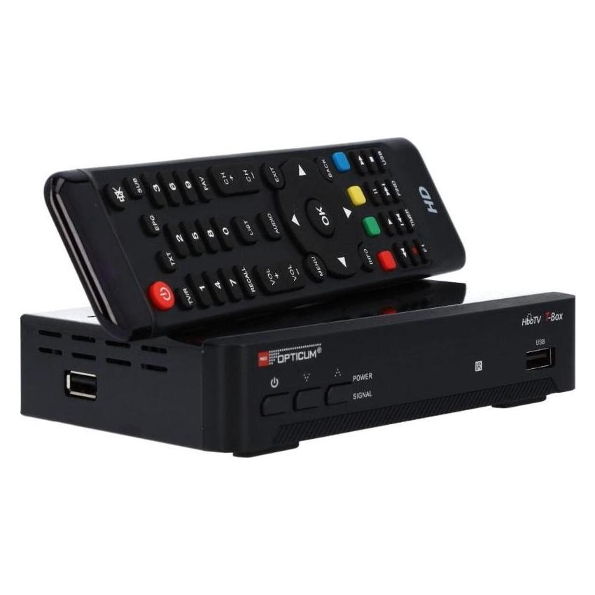 Opticum Tuner TV Tuner DVB-T2 HBBTV T-BOX HEVC (DVB-T2) (T-BOX)