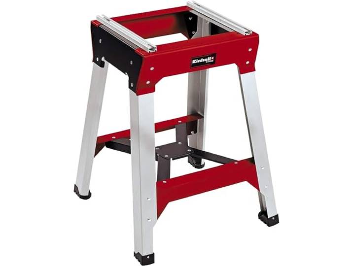 Origineel Einhell zaagonderstel E-stand (onderstel voor afkortzagen, stabiele stand door X-steunen, in hoogte verstelbare voet, robuuste stalen constructie)