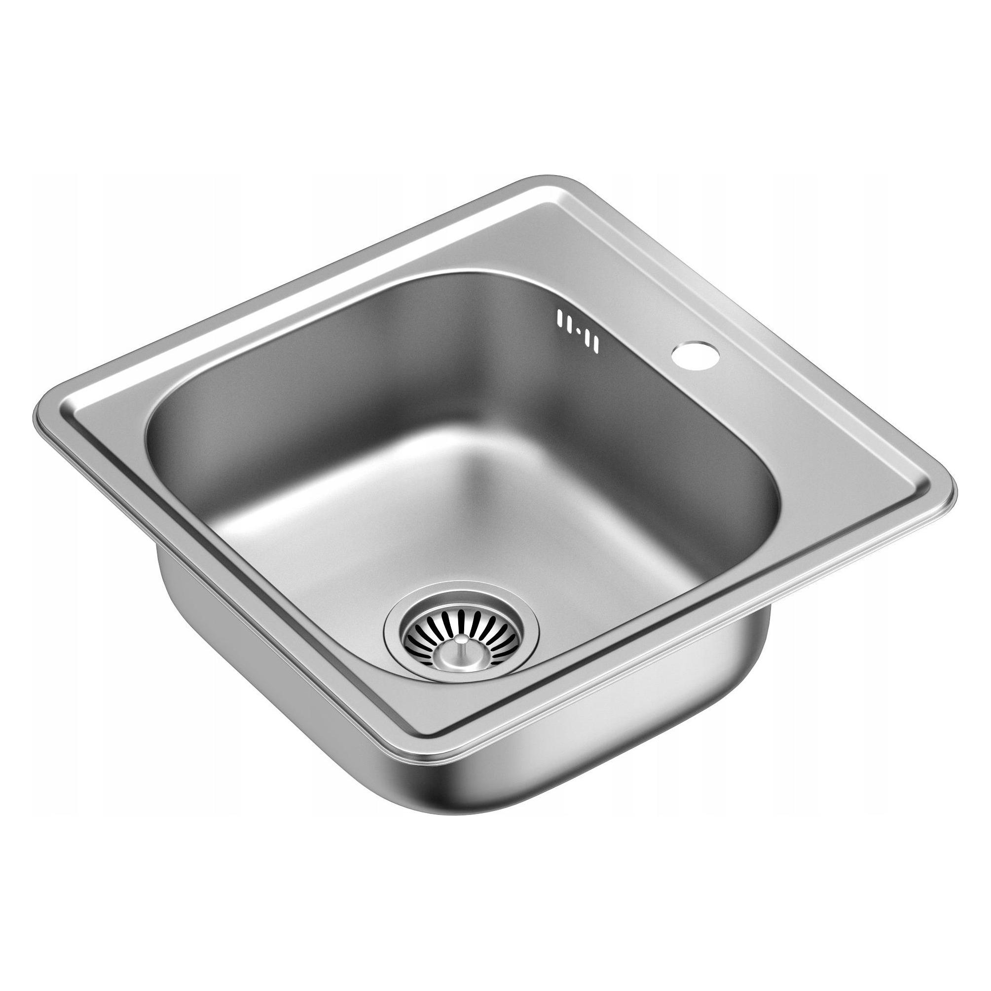 Steiner JOE 110 Steinsteel 1 bowl satin sink with siphon b (73241000)