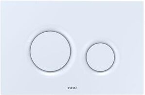 Toto Dual Button Push Plate with Round Buttons for In Wall Tank Systems