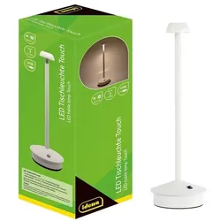 idena LED-Akku-Tischleuchte 29 cm weiß weiß, 10.5x29x10.5 cm