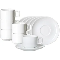 ESPRESSOTASSE Bianco weiß 85 ml 6er Set