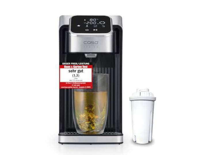 CASO HW 770 Advanced - Heißwasserspender, heißes Wasser in Sekunden, 13 Temperaturstufen (40-100°C), Memory-Funktion, 50% Energie, inkl. Wasserfilter