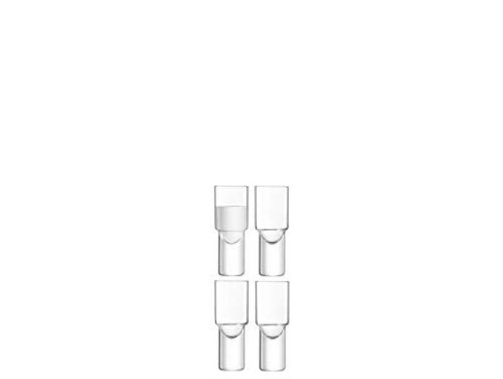 LSA Vodka Shot 50ml Glas Helder Set van 4 Mondgeblazen & Handgemaakt Glas VD02