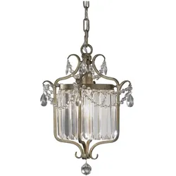 Elstead Lighting, Pendelleuchte, Gianna Hängeleuchte E27 Vergoldetes Silber (E27)
