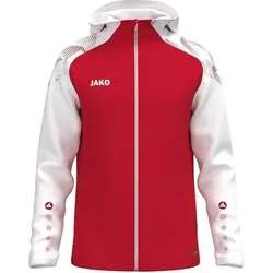 JAKO Unisex Kapuzenjacke Sonic, Größe S in Rot Rot